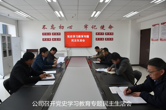 公司召開黨史學(xué)習(xí)教育專題民主生活會